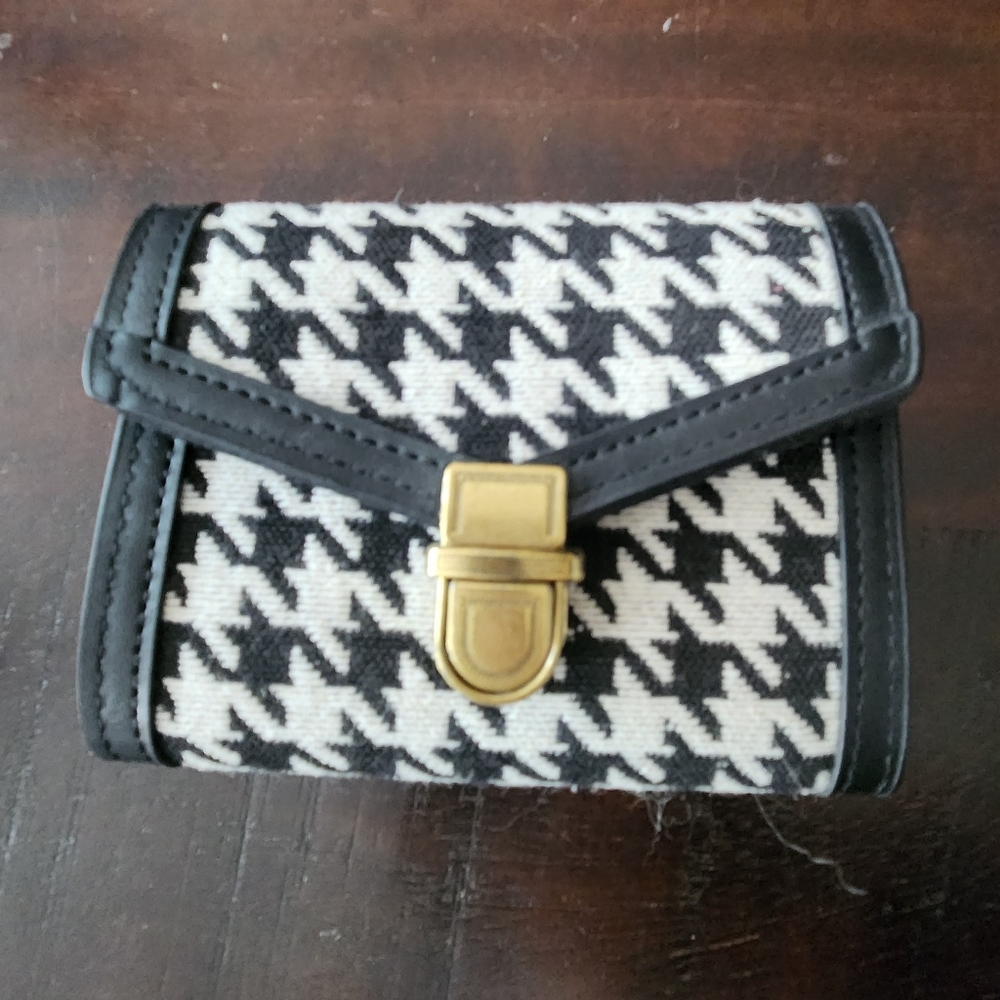Shein Houndstooth Wallet